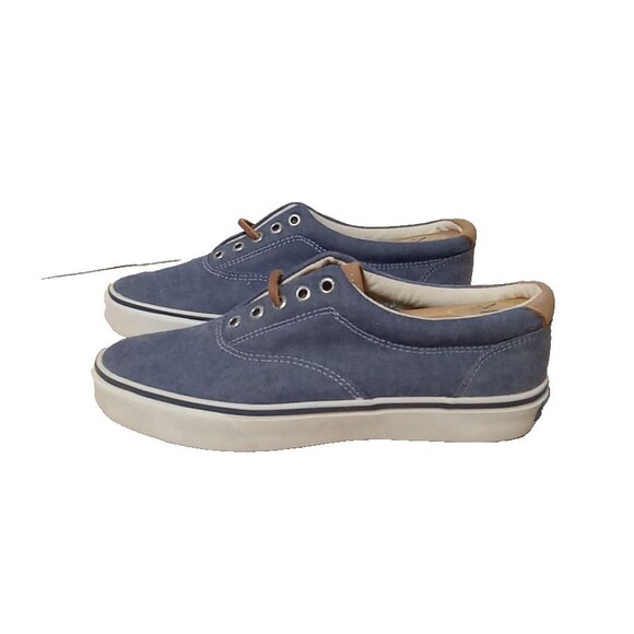 Mens Canvas SPERRY TOP SIDER STRIPER ll STS14546 Sneakers - Shoe Size US 7 M - Picture 2 of 8